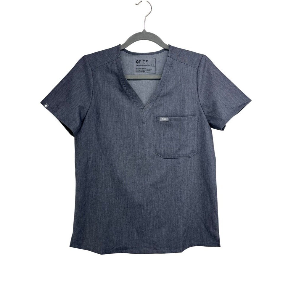 Figs Technical Collection One Pocket Scrub Top Womens Small FW1000